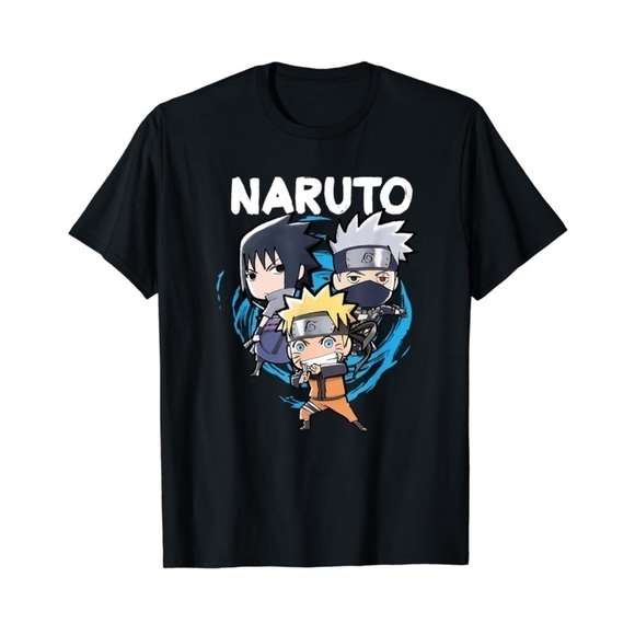 Naruto Shippuden Men Short Sleeve T-Shirt 2X Black - Picture 1 of 7